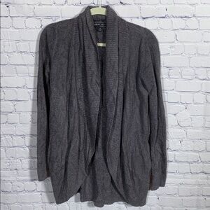Barefoot Dreams Cozychic Lite Open Front Sweater Gray Size M Cozy Soft Casual